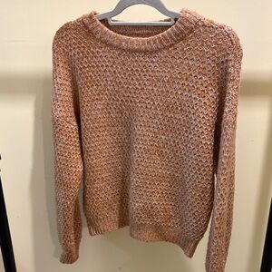 Abercrombie & Fitch Textured Knit Sweater in Light Brown